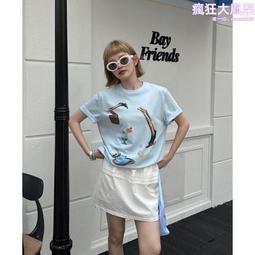 十三行小個子闊腿牛仔短褲女2024夏新款復古直筒寬鬆a字五分褲子 歷史價格詳細信息