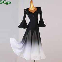 5Cgo【快樂窩】含稅摩登舞大擺裙包臀連衣裙國標舞裙探戈舞比賽練功服女復古領口收腰包臀 t657597165509 歷史價格詳細信息