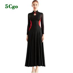 5Cgo【快樂窩】摩登舞裙連衣裙連身女交誼舞大擺裙國標舞練功服華爾茲比賽裙舞衣黑紅寶藍t675184705935開發票可 歷史價格詳細信息