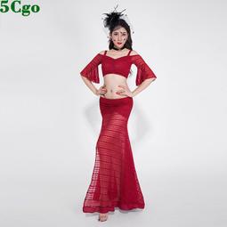 5Cgo【快樂窩】初秋肚皮舞服裝舞後肚皮舞服裝女新款套裝練功服初學者東方舞長裙演出服 t601766480266 歷史價格詳細信息