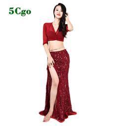 5Cgo【鴿樓】中式古典舞蹈服女飄逸身韻紗衣720度大擺裙中國舞衣舞裙練功服裝表演出服t693897331477含稅批發團購 歷史價格詳細信息