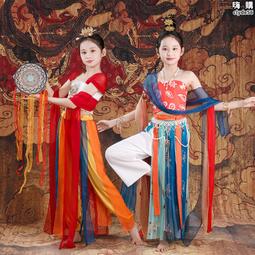 異域風情漢服舞蹈服古風琵琶表演寫真攝影高端兒童套裝女敦煌飛天 歷史價格詳細信息