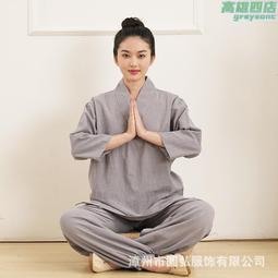 居士七分袖漢男古裝側開襟中國風道袍樸田園居士禪意傳統文化外  露天拍賣 歷史價格詳細信息
