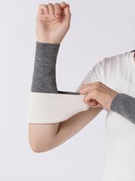 加絨手臂套袖套女秋冬長款半指手套羊毛護胳膊徦袖子關節男保暖厚 歷史價格詳細信息