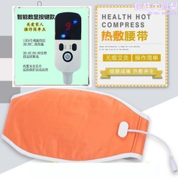 護腰帶 電加熱 鹽袋 海鹽 熱敷包 理療電熱 (46*26cm/紫色) 歷史價格詳細信息