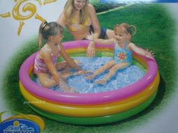 玩樂生活 美國 INTEX57427 幼兒遊戲水池 兒童游泳池 彩色小花戲水池112*25cm ( 附修補片)大俗賣 歷史價格詳細信息