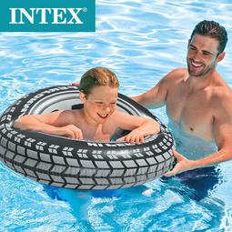 INTEX59256 原廠  彩色炫彩手把游泳圈91cm夏天玩水浮圈戲水游泳必備 衝評價 限量大特價 歷史價格詳細信息