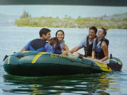 充氣船 橡皮艇 釣魚船 綠光森林耐磨防橡皮充氣夾網船皮劃艇鋁合金快艇釣魚漂流沖鋒舟 歷史價格詳細信息