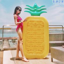 水上鳳梨浮排充氣遊泳圈救生圈泳圈男女兒童加厚成人戲水派對 歷史價格詳細信息