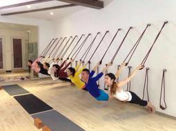 艾揚格瑜伽牆繩掛繩輔助繩倒立款空中瑜伽吊床吊繩瑜伽繩子拉筋帶 歷史價格詳細信息