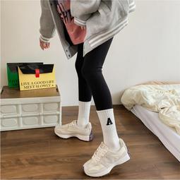 外穿襪子女立體羽絨紗ins潮中高筒四季街頭秋冬新款時尚可愛 歷史價格詳細信息