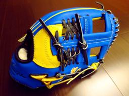 {圓圓小舖}全新日本製硬式美津濃mizuno pro order棒壘球特別訂製訂作客製奧運藍標內野十字擋手套 藤田一也 歷史價格詳細信息