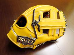 {圓圓小舖}全新日本製硬式ZETT 最高等級金標prostatus(pro status)內野棋盤格擋手套源田壯亮咖啡色 歷史價格詳細信息