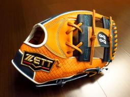 {圓圓小舖}全新日本製硬式ZETT 最高等級金標prostatus(pro status)內野棋盤格擋手套源田壯亮咖啡色 歷史價格詳細信息