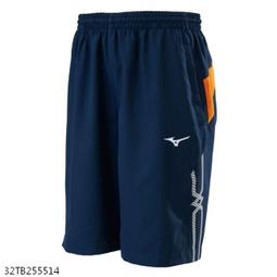 Mizuno 平織短褲 [32TBA05581] 男 短褲 平織 運動褲 休閒 舒適 拉鍊口袋 藍 歷史價格詳細信息