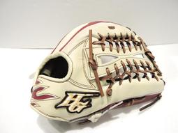 日本品牌 Hi-Gold (HG) 特選牛皮 棒壘球手套 外野手手套 外網檔 淡奶油/酒紅 附贈手套袋 歷史價格詳細信息