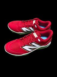棒球世界全新NEW BALANCEL NB最新款壘球膠釘鞋 2E PL3000R7特價紅白配色    NB 新款 PL3 歷史價格詳細信息