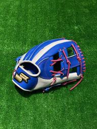 棒球世界SSK全牛皮棒球壘球內野手專用手套V字檔SSK880C特價寶藍色反手用 歷史價格詳細信息