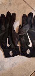 Nike 打擊手套 Huarache Edge 運動手套 黑 全黑 魔鬼氈 棒球手套 NBG01-013【ACS】 歷史價格詳細信息