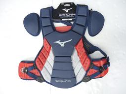 全新款 MIZUNO 武士系列 少年用 捕手護胸 捕手護具 14" 深藍/紅(380378.5110) 歷史價格詳細信息