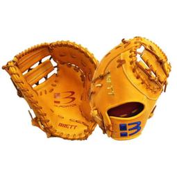 BRETT 頂級藍標 硬式牛皮 棒球手套 棒壘球 野手手套 工字檔(GB-BL-115)黑 歷史價格詳細信息