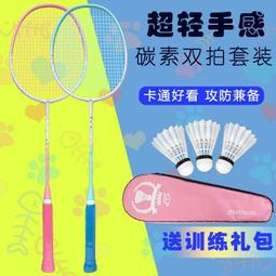 防斷線羽毛球拍雙拍正品全碳素纖維超輕一體成人耐打型單套裝羽拍 歷史價格詳細信息