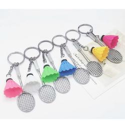 羽毛球鑰匙圈/羽球鑰匙圈/羽毛球飾品/羽球禮品/羽毛球禮物/羽球鑰匙圈/羽毛球吊飾社團禮物球隊禮物仿真羽毛球吊飾 歷史價格詳細信息