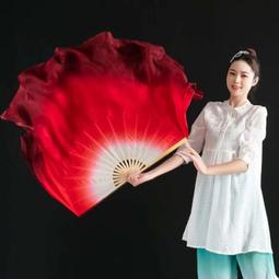 表演扇舞蹈扇跳舞扇中國風扇 黑色塑膠柄素面小布扇子-粉紅/綠/黃/黑/橘/藍/紅 歷史價格詳細信息