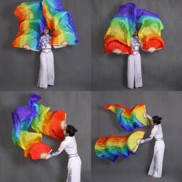 台灣現貨舞蹈扇子 長稠扇 飄扇 表演扇 手持扇 【P322】 舞蹈扇子跳舞扇古典舞膠州秧歌扇粉紫藍加長漸變扇子舞表演練習 歷史價格詳細信息