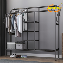 晾衣架落地臥室家用掛衣架單杆簡易收納衣帽架陽臺室內可移動架子 歷史價格詳細信息