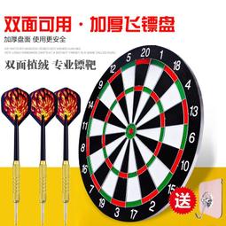 飛標靶套裝17寸15寸雙面針式硬質飛標盤成人休閒飛鏢靶飛鏢針 歷史價格詳細信息