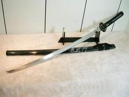 【軍武門】 日本刀 忍者肩帶刀(黑刃/長/硬刀鞘可背)收藏/擺飾/練習 歷史價格詳細信息