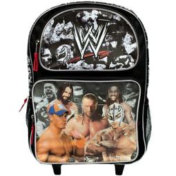☆阿Su倉庫☆WWE摔角 Rolling Backpack WWE巨星黑色款超酷拉桿式後背包 熱賣特價中 價格比較,價格查詢,歷史價格詳細信息