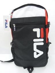 FILA 肩背包中容量扁包設計進口防水尼龍布+皮革材質外袋可放置7寸手機 歷史價格詳細信息