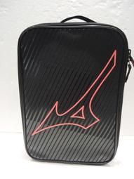 Mizuno 33TM-310496 黑×紅 21.5×11×32㎝ 輕巧實用鞋袋 / 台灣製 / 歷史價格詳細信息