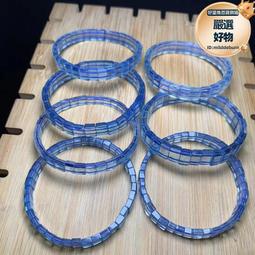 海藍寶排鉆戒指 天空的顏色925純銀鑲嵌人造寶石指環排戒仿真 歷史價格詳細信息