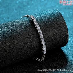 S925 純銀手鍊 18K 鍍金手鍊 莫桑鑽手鍊 鑽石手錬 手鐲 輕奢 時尚 簡約 ins風 日韓風 仙女風 歷史價格詳細信息