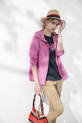 【WILDLAND荒野】女環保涼感抗UV拉鍊上衣紅色 歷史價格詳細信息