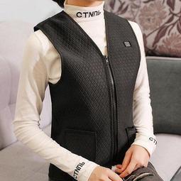 電熱馬甲 戶外保暖電熱馬甲碳纖維恆溫發熱背心智能電暖無袖USB充電加熱服 智能戶外發熱背心電熱保暖衣USB發熱馬甲 歷史價格詳細信息