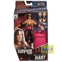 ☆阿Su倉庫☆WWE Bret Hart Wrestlemania 38 Elite 摔角狂熱精華版人偶附偶衣和麥董配件 歷史價格詳細信息