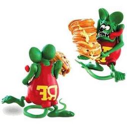 (I LOVE樂多)絕版老品RAT FINK RF全可動滑板鼠(黃紫款) 送人自家收藏皆適宜 歷史價格詳細信息