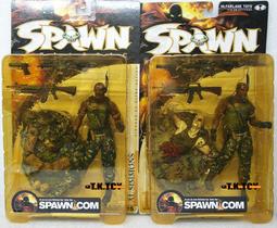 {TK}如圖全新 麥法蘭 McFarlane Spawn 閃靈悍將 SPAWN 07~Spawn III ~狼+蝙蝠 歷史價格詳細信息