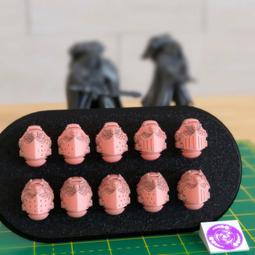 愛玩創意工作室-通用改件-鐵騎終結者肩甲~改造改件 3D列印 同戰錘 40K 比例 Warhammer 歷史價格詳細信息