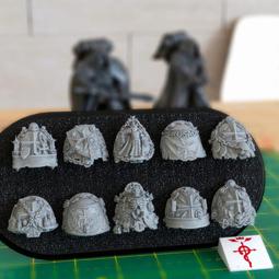 愛玩創意工作室-戰錘個性化零件-聖血天使-肩甲16號-仲裁者~改造改件 3D列印 同戰錘 40K 比例 歷史價格詳細信息