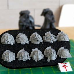 愛玩創意工作室-戰錘個性化零件-聖血天使-肩甲16號-仲裁者~改造改件 3D列印 同戰錘 40K 比例 歷史價格詳細信息