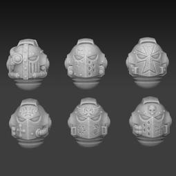 愛玩創意工作室-戰錘個性化零件-聖血天使-肩甲16號-仲裁者~改造改件 3D列印 同戰錘 40K 比例 歷史價格詳細信息