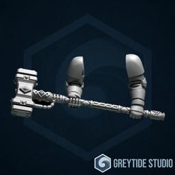 愛玩創意工作室-灰潮改件-10版終結者-053-閃電爪~ 3D列印改件 同戰錘 40K 比例 Warhammer 歷史價格詳細信息