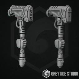 愛玩創意工作室-灰潮改件-10版終結者-053-閃電爪~ 3D列印改件 同戰錘 40K 比例 Warhammer 歷史價格詳細信息