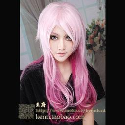 ❀五月雨代購❀ 【KL】cos  cosplay 高溫絲假髮 原宿巧克力+淺紫中分+閃電頭路 歷史價格詳細信息