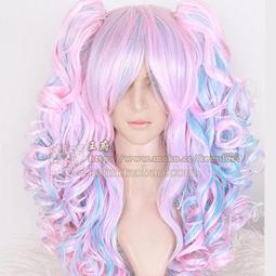 ❀五月雨❀ cosplay 假髮 虎口夾 煙粉 雙馬尾 cos 假髮 歷史價格詳細信息